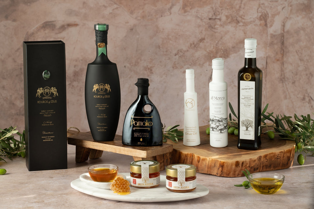 Firmengeschenke mit Premium Olivenöl von Green Agora