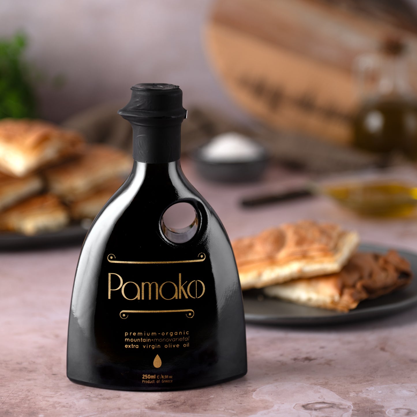 Pamako Gold Natives Olivenöl Extra BIO Mono 500ml Flasche in edler Box