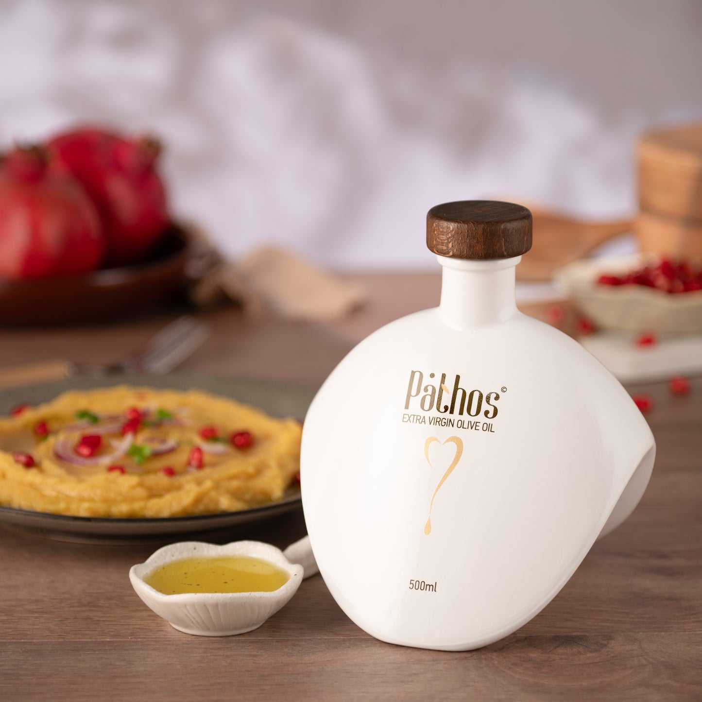 Pathos Premium Natives Olivenöl Extra 500ml Flasche in edler Box