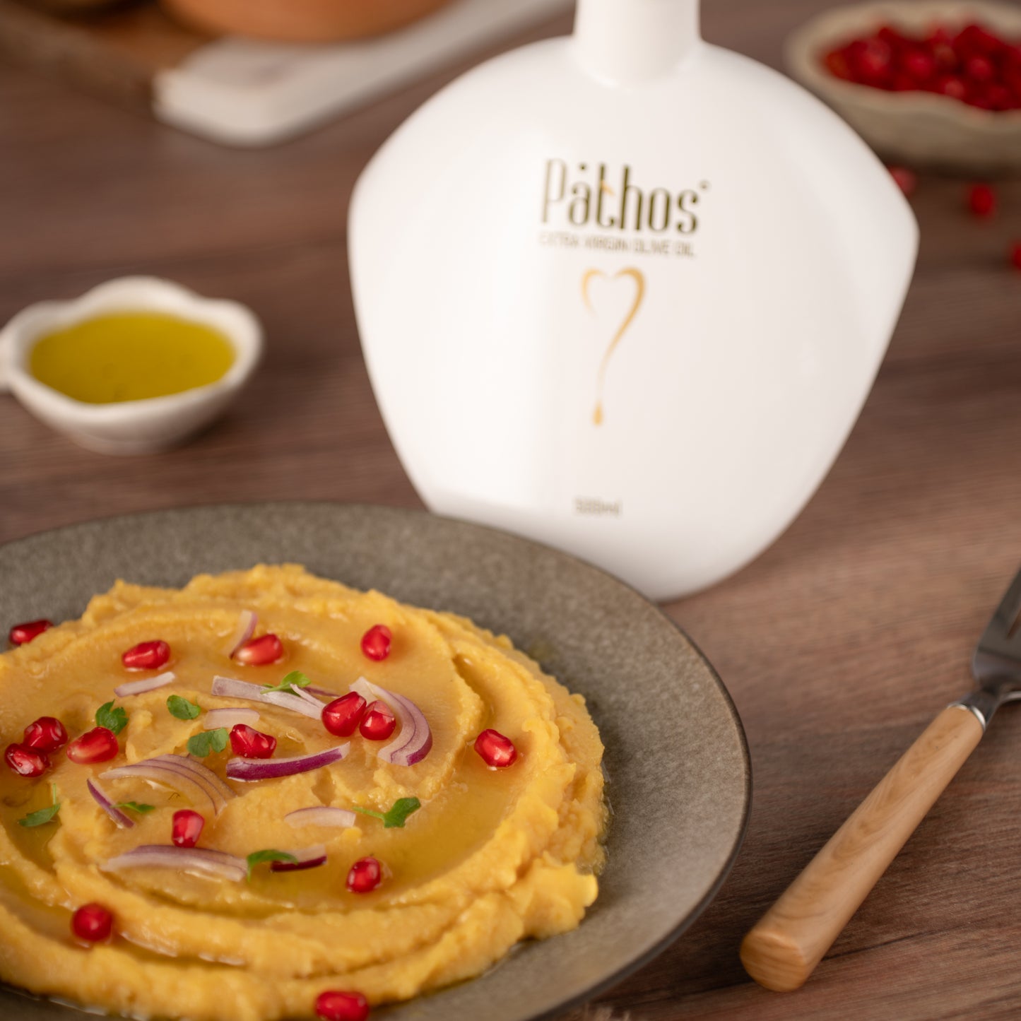 Pathos Premium Natives Olivenöl Extra 500ml Flasche in edler Box