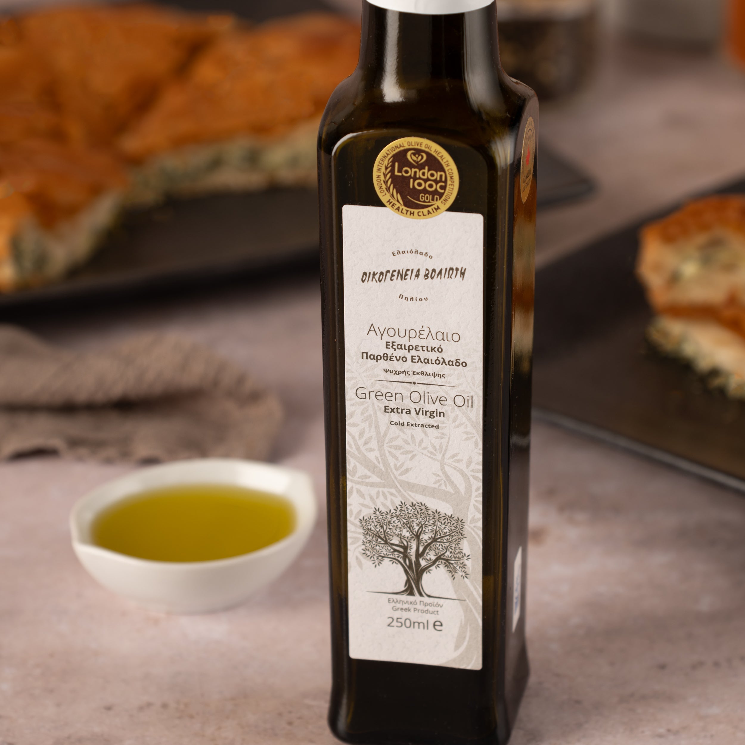 Frühernte Olivenöl Geschenktüte 250ml Voliotis Weiße Edition Premium Nativ Extra