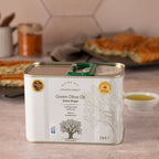 Frühernte Olivenöl 1 Liter Kanister Voliotis Weiße Edition in Geschenktüte
