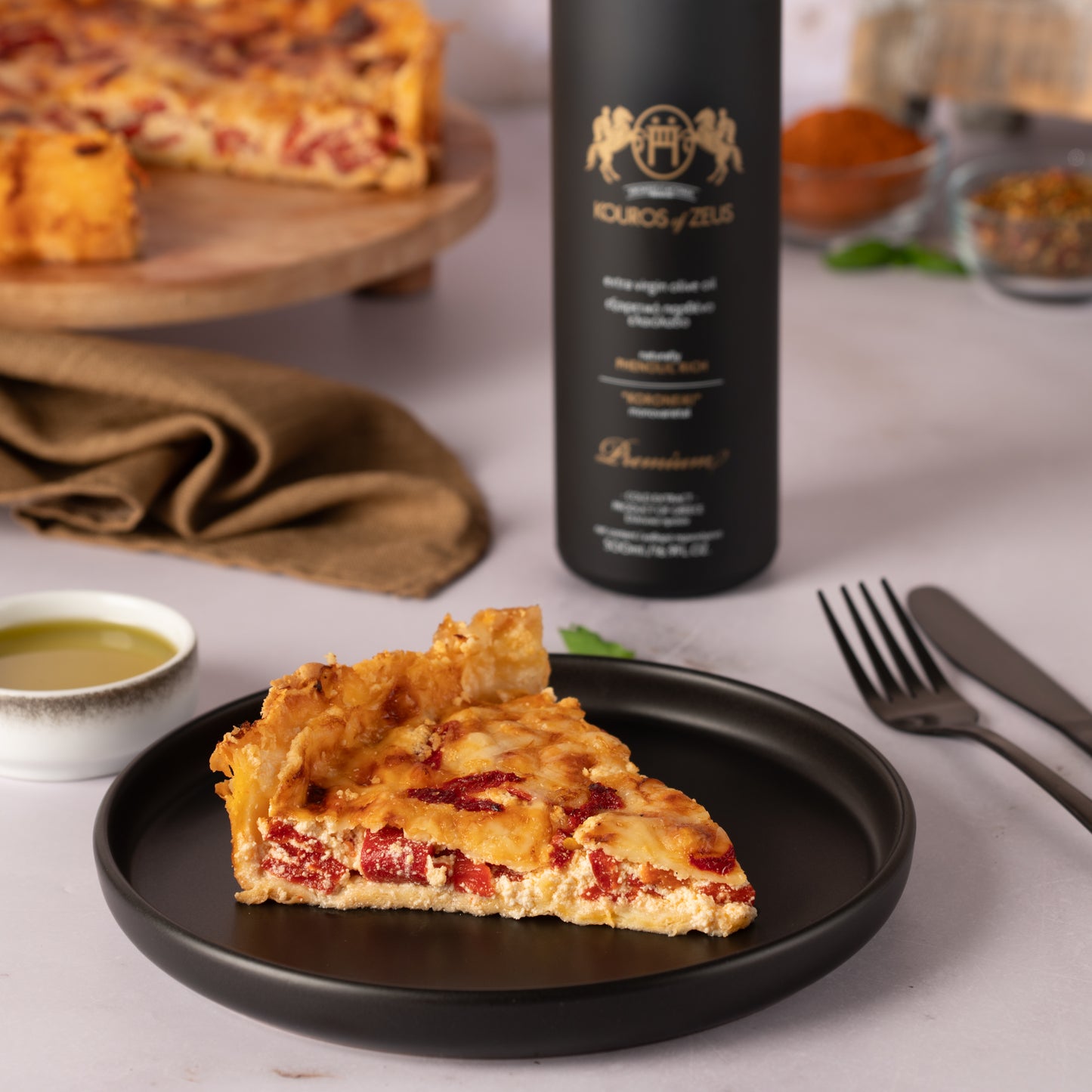 Kouros of Zeus Koroneiki Extra Natives Olivenöl 500 ml,Schwarze Flasche, inkl. Versand