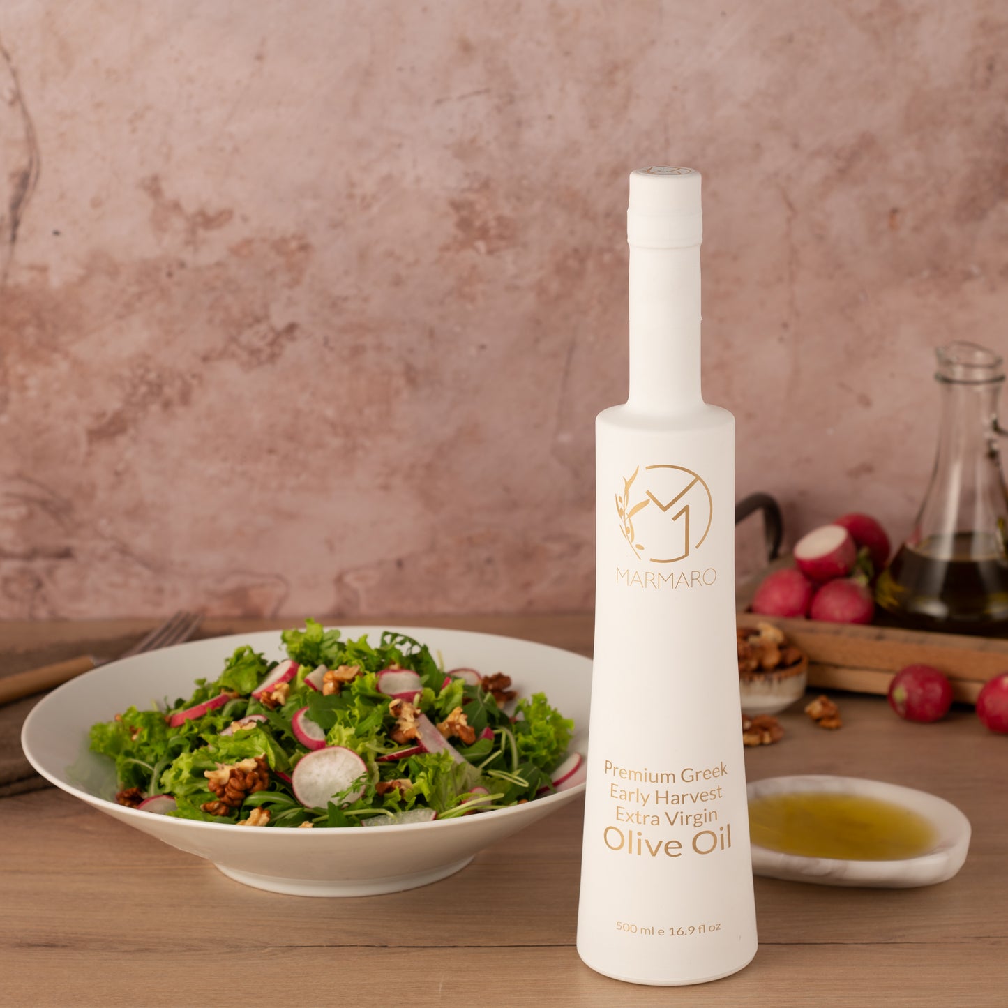 Marmaro Natives Olivenöl Extra Frühernte 100ml Flasche in Geschenktüte