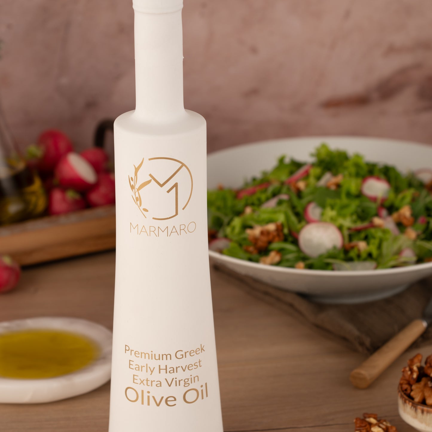 Marmaro Natives Olivenöl Extra Frühernte 200ml Flasche in Geschenktüte