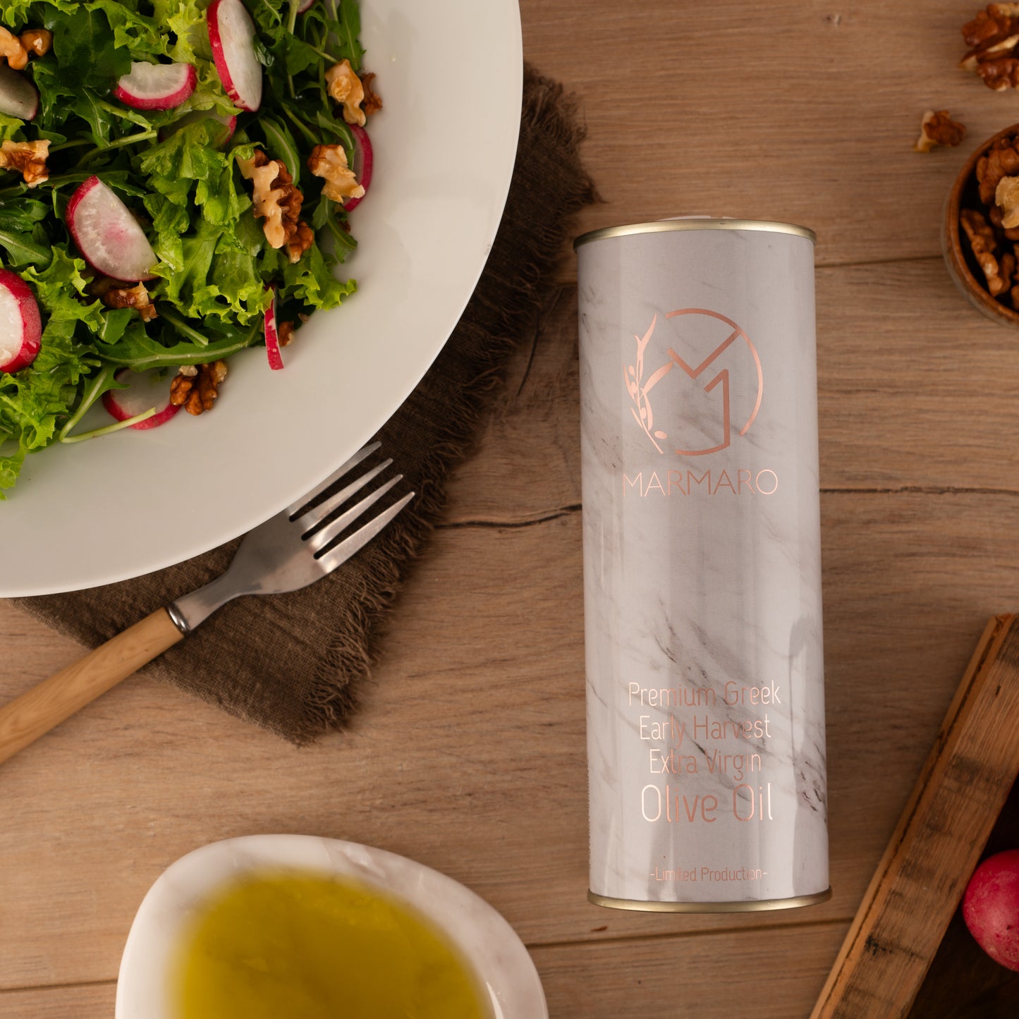 Marmaro Natives Olivenöl Extra Frühernte 250ml Dose in Geschenktüte