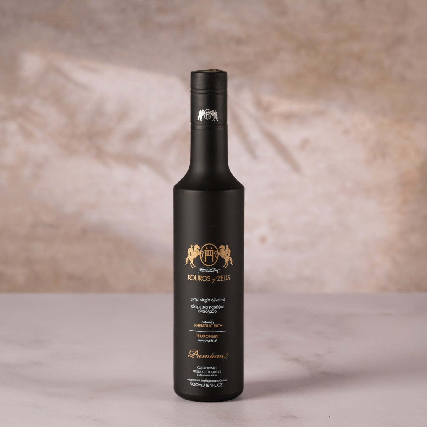 Olivenöl Set | 3x500ml | Kouros of Zeus | HOCO Polyphenolreich Oleocanthal |  Koroneiki Lakonien Peloponnes | Schwarz Edition