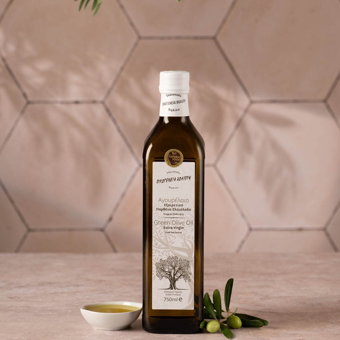 Voliotis Natives Olivenöl Extra Frühernte 750ml Flasche in edler Box