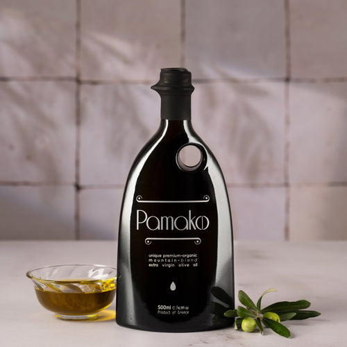 Bio Olivenöl Geschenkbox 500ml Pamako High Polyphenol Premium Silver