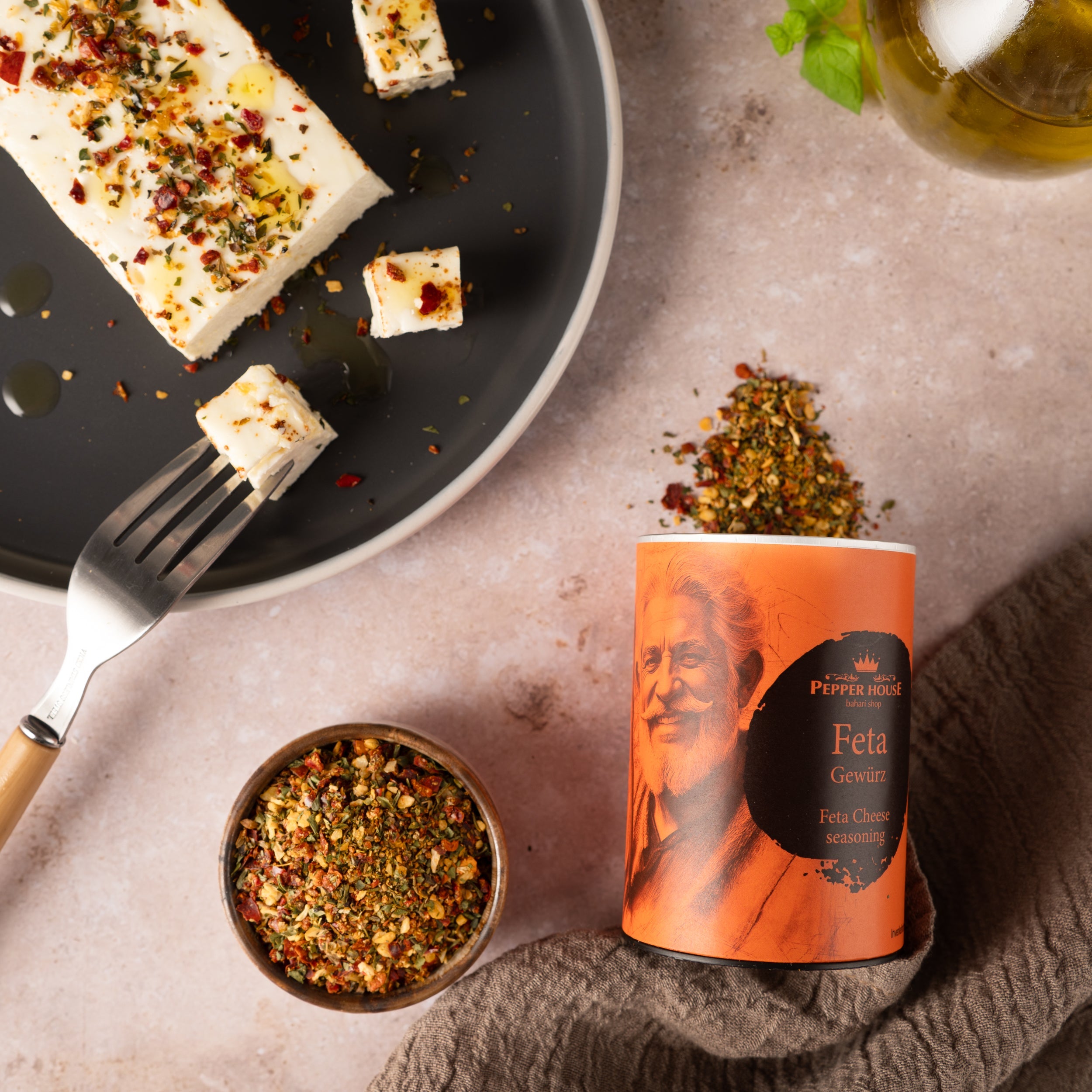 Feta Gewürz 50g Geschenktüte Pepper House Griechische Kräuter Mischung
