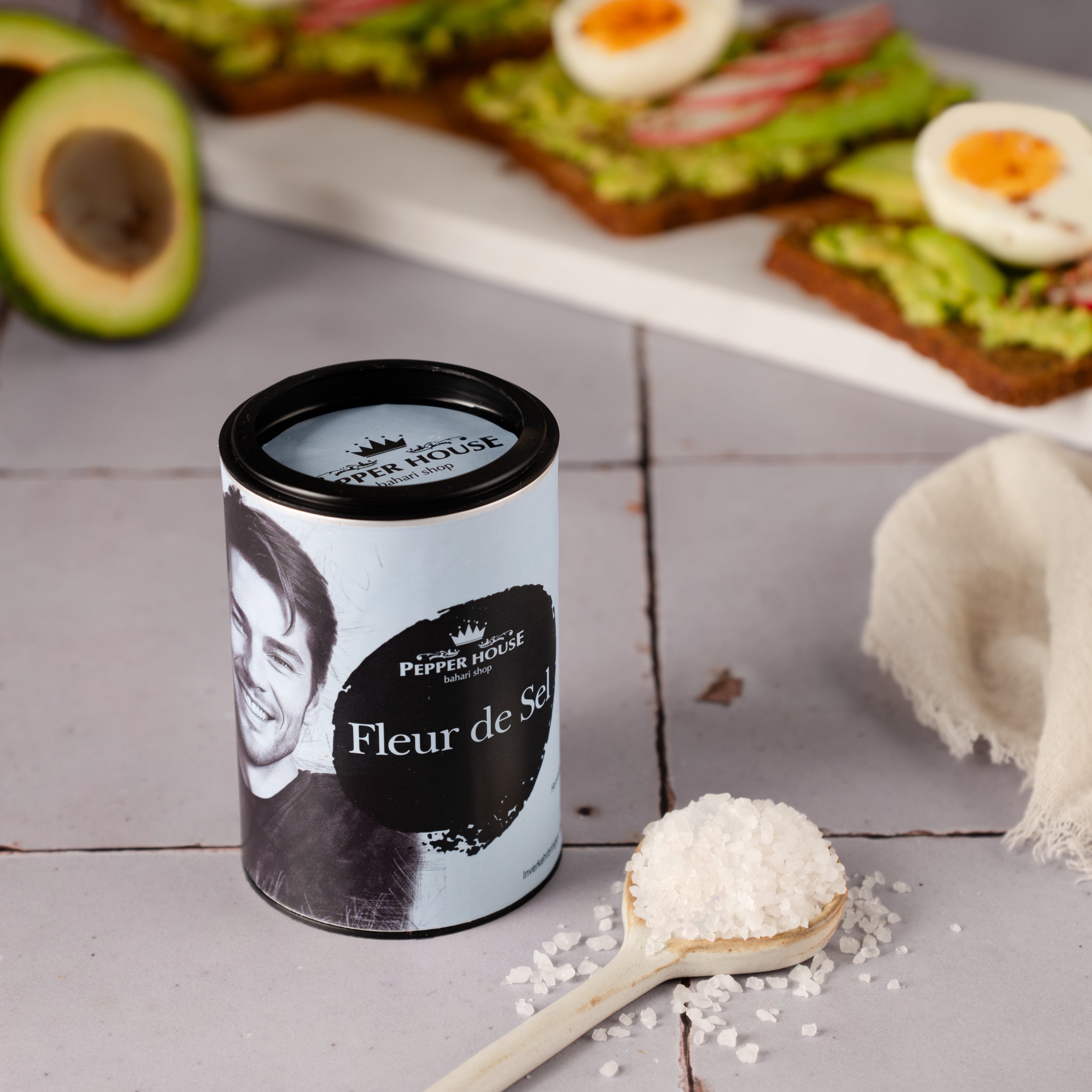 Fleur de Sel 100g Geschenktüte Pepper House Handgeerntetes Meersalz