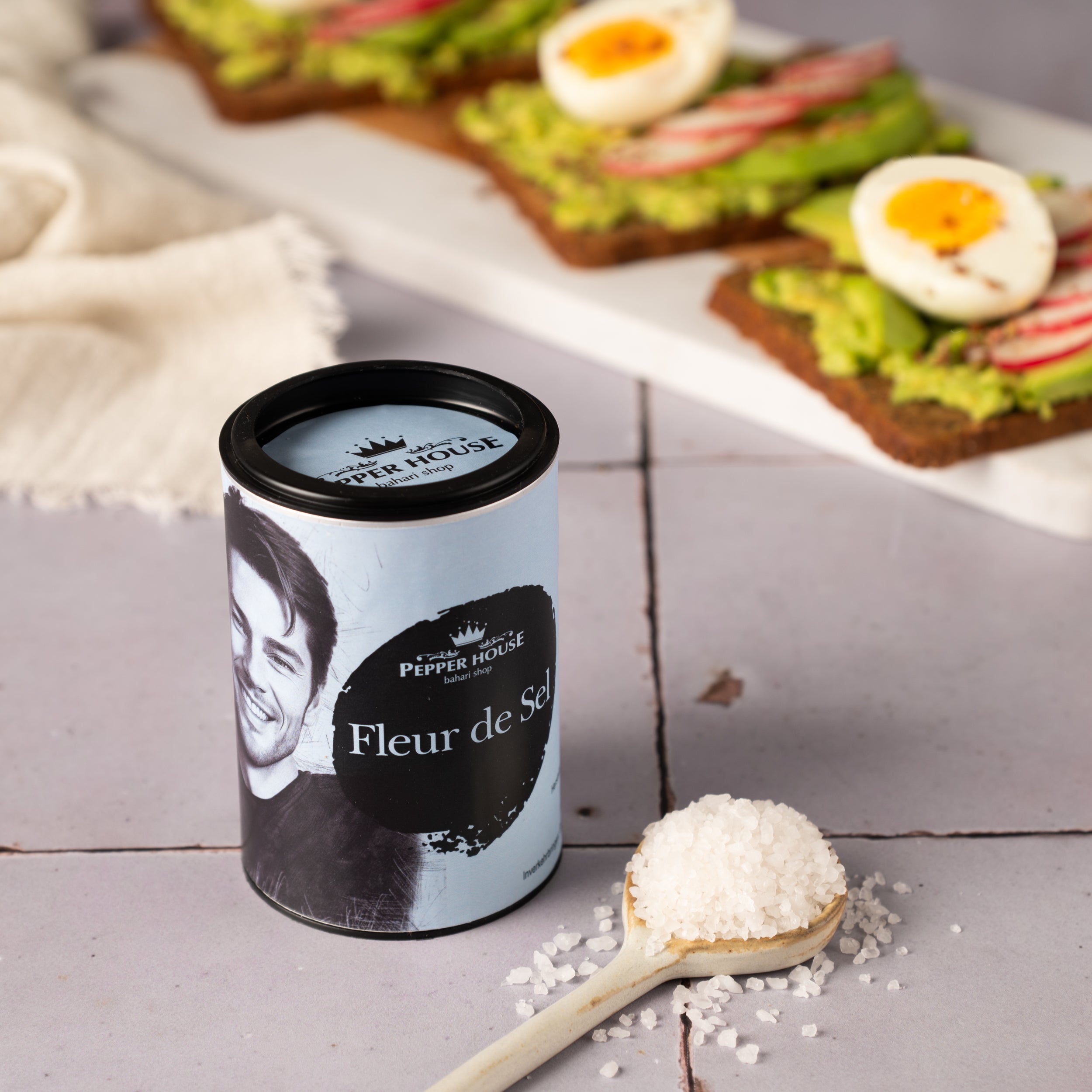 Fleur de Sel 100g Geschenktüte Pepper House Handgeerntetes Meersalz
