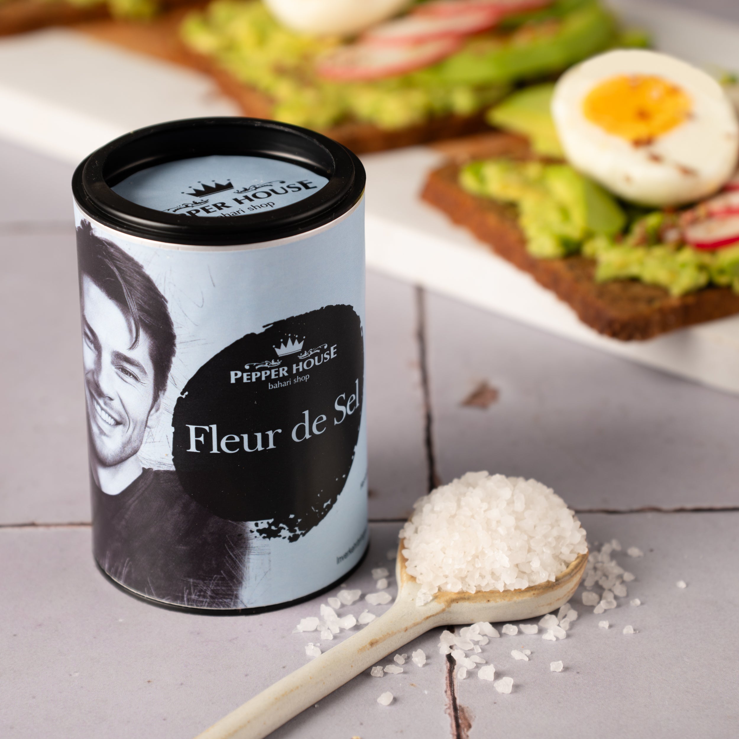 Fleur de Sel 100g Geschenktüte Pepper House Handgeerntetes Meersalz