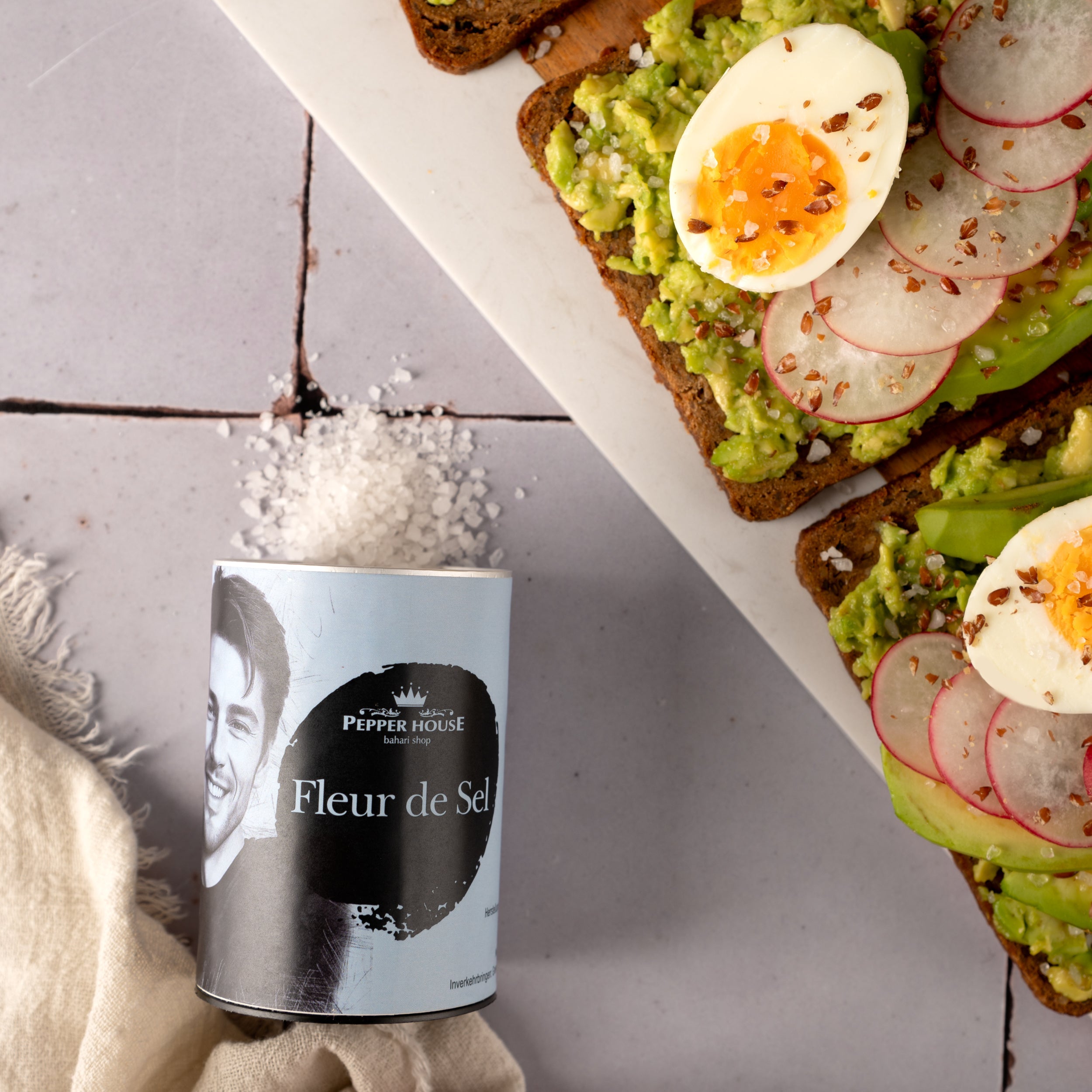 Fleur de Sel 100g Geschenktüte Pepper House Handgeerntetes Meersalz