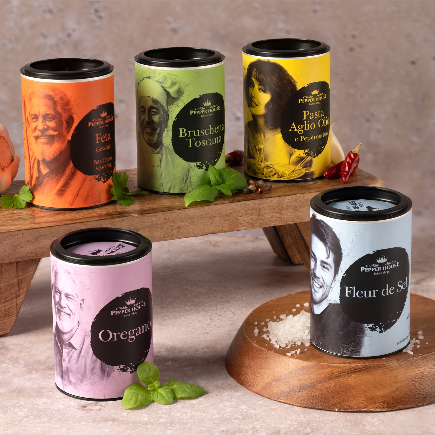 Gewürze Geschenkset | Mittelmeer Kollektion | 5-teilig in Geschenktüte