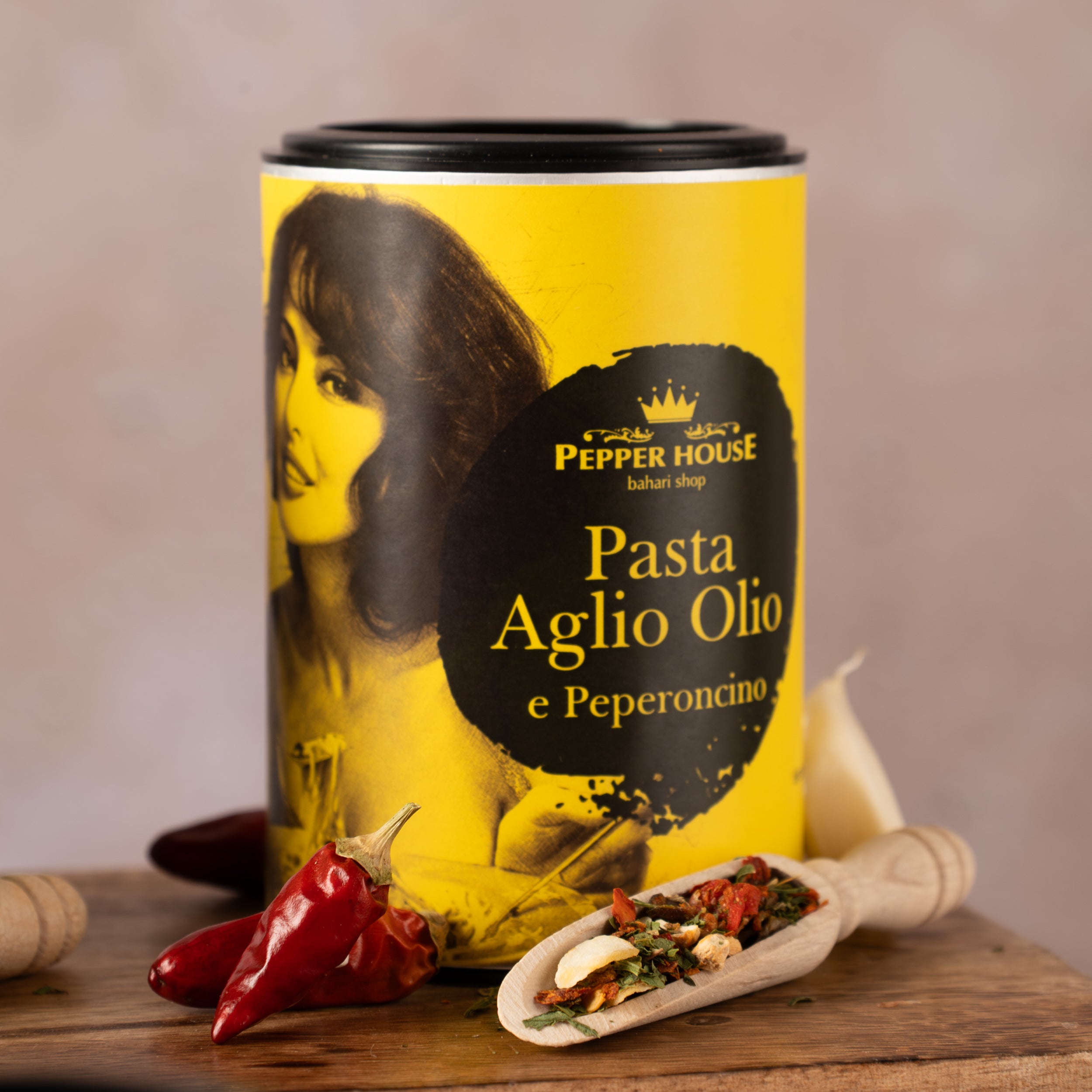 Pasta Aglio e Peperoncino 50g Geschenktüte Pepper House Italienische Gewürzmischung