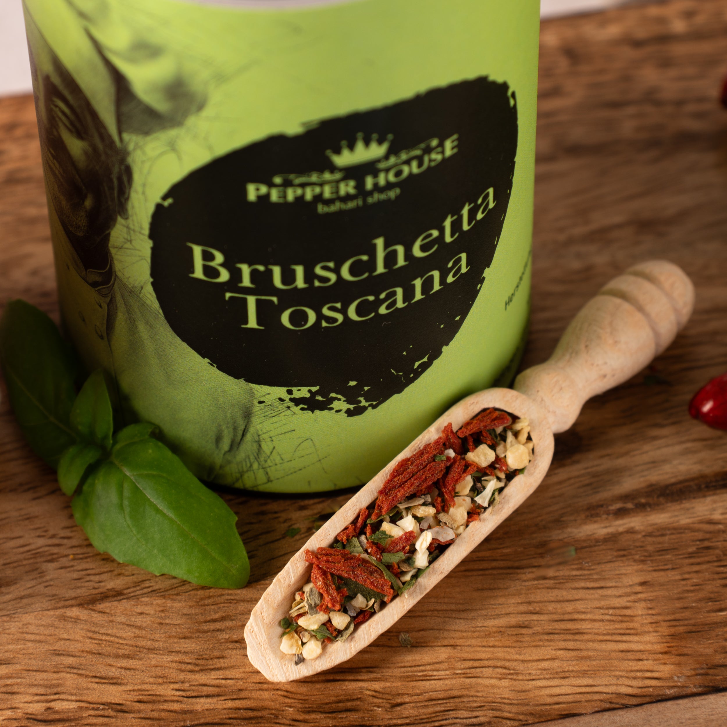 Bruschetta Toscana 50g Geschenktüte Pepper House Italienische Gewürzmischung