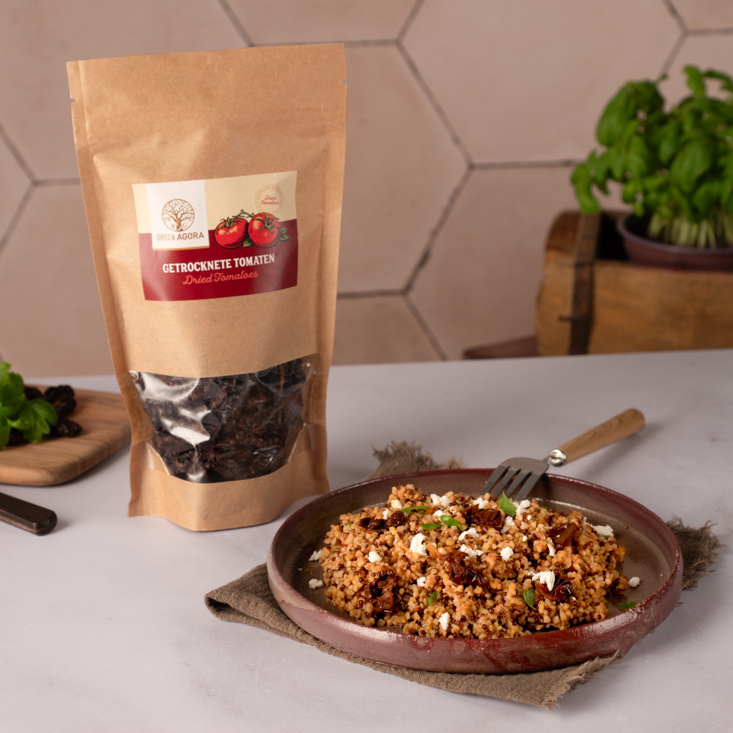 Getrocknete Tomaten 100g | Geschenktüte | Meze | Griechisch Vakuumverpackt