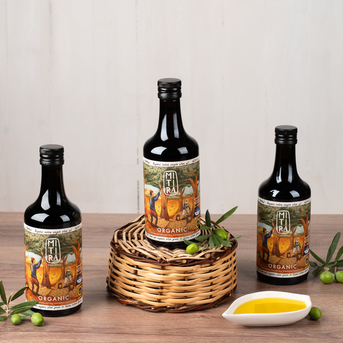 Olivenöl Bio | 3x500ml | HOCO | Sparpaket | Mitira | Natives Extra Kaltgepresst