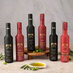 Kouros of Zeus Olivenöl Set 6×500 ml – Kalamon Rot & Koroneiki Schwarz