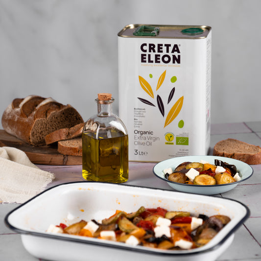 Bio Olivenöl 3L | Creta Eleon | 4er Set | HOCO | Extra Natives Premium Kaltgepresst aus Kreta | Kanister