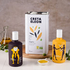 Creta Eleon Olivenöl Set 4 Liter | Bio 3 Liter Kanister | Gesture & Synergy 500 ml