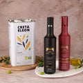 Creta Eleon Bio & Kouros of Zeus Olivenöl Set 4 Liter | 3L Kanister | Rot & Schwarz 500 ml