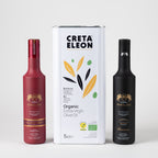 Creta Eleon Bio & Kouros of Zeus Olivenöl Set 6 Liter | 5L Kanister | Rot & Schwarz 500 ml