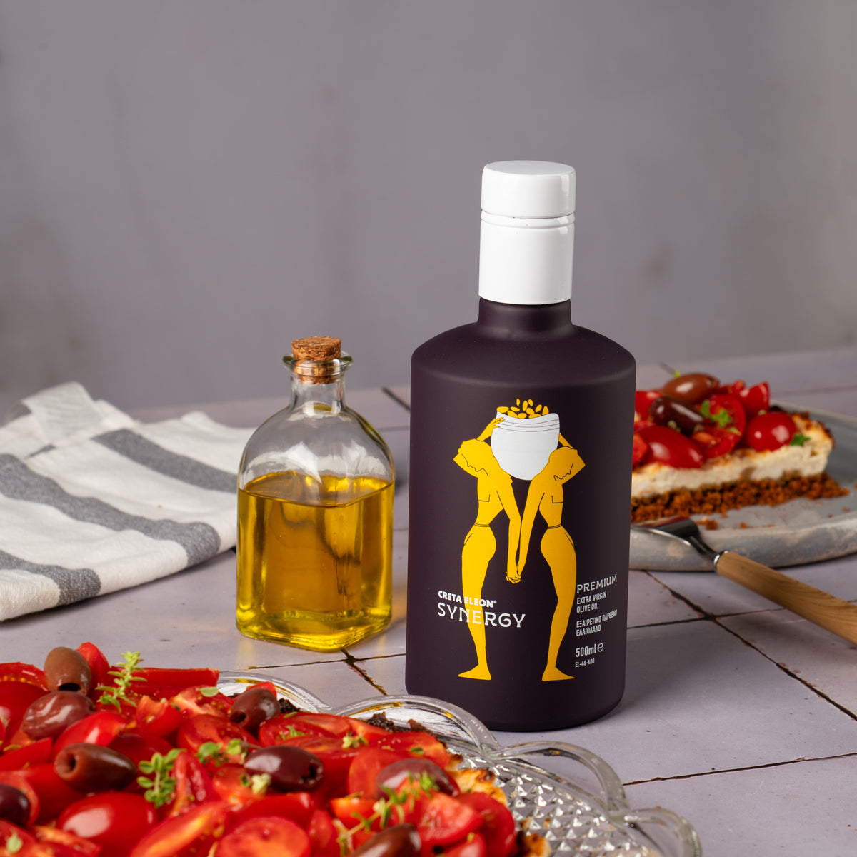 Creta Eleon Olivenöl Set 4 Liter | Bio 3 Liter Kanister | Gesture & Synergy 500 ml