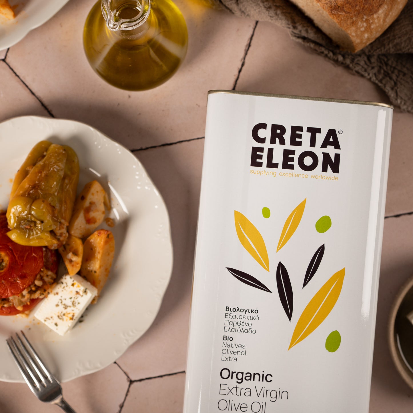 Creta Eleon 5 Liter Kanister Natives Olivenöl Extra Kaltgepresst Bio Gourmet aus Kreta