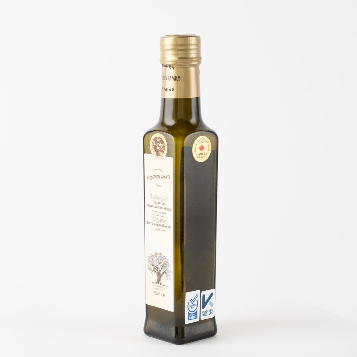 Voliotis Bio Olivenöl Extra Nativ 250 ml – Beige Edition aus Griechenland