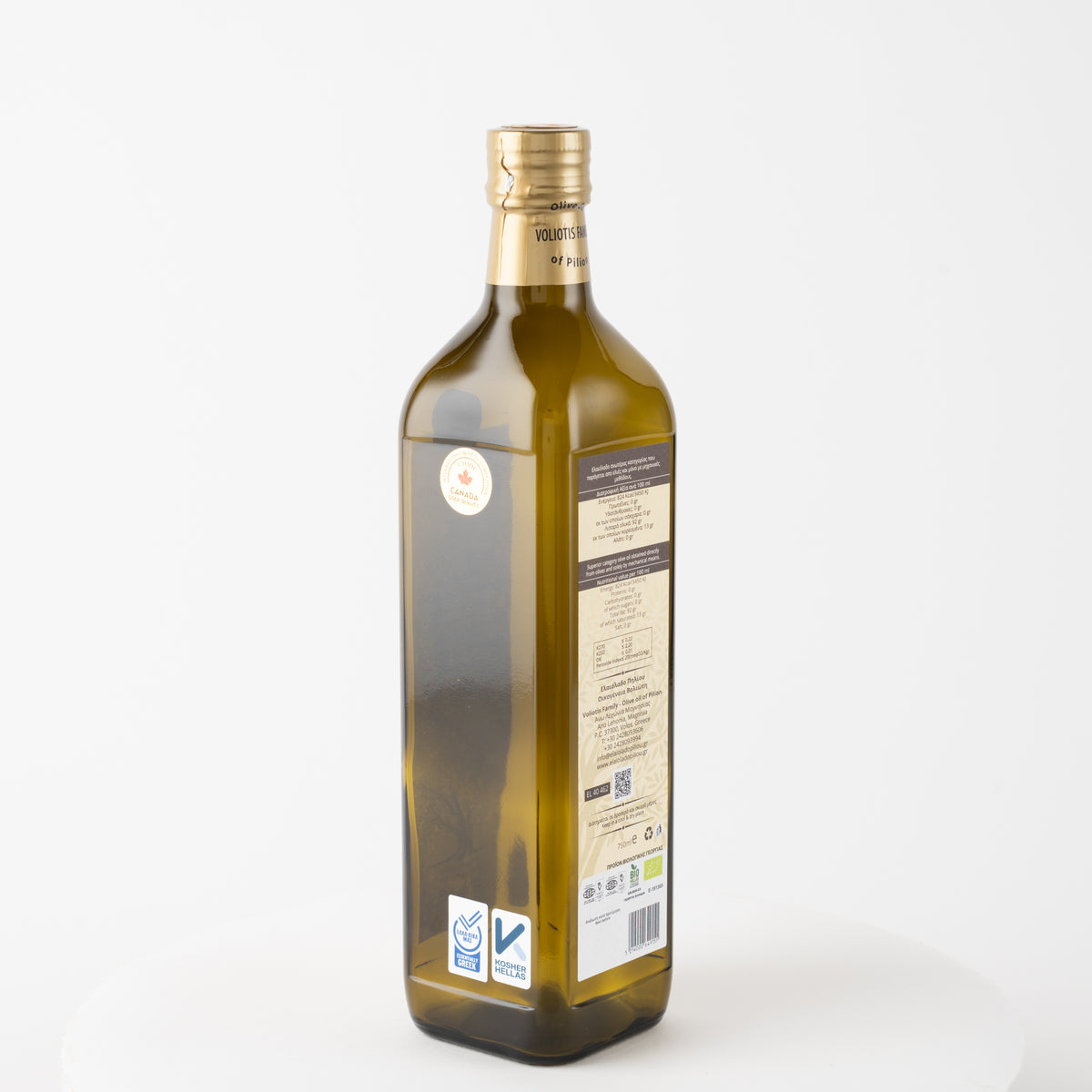 Voliotis Bio Olivenöl Extra Nativ 750 ml – Beige Edition aus Griechenland