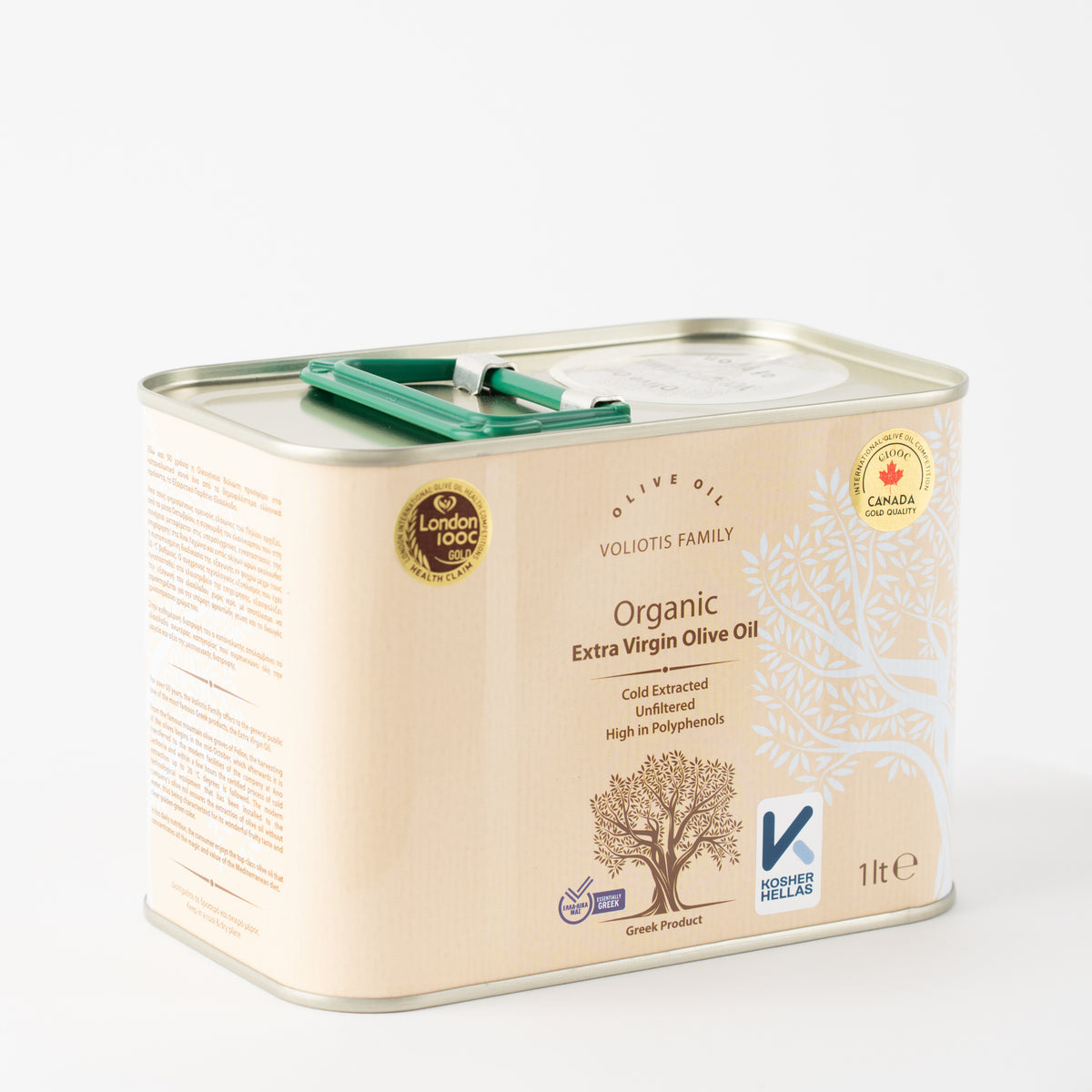 Voilotis Organic Extra Virgin Olive Oil 1 L 