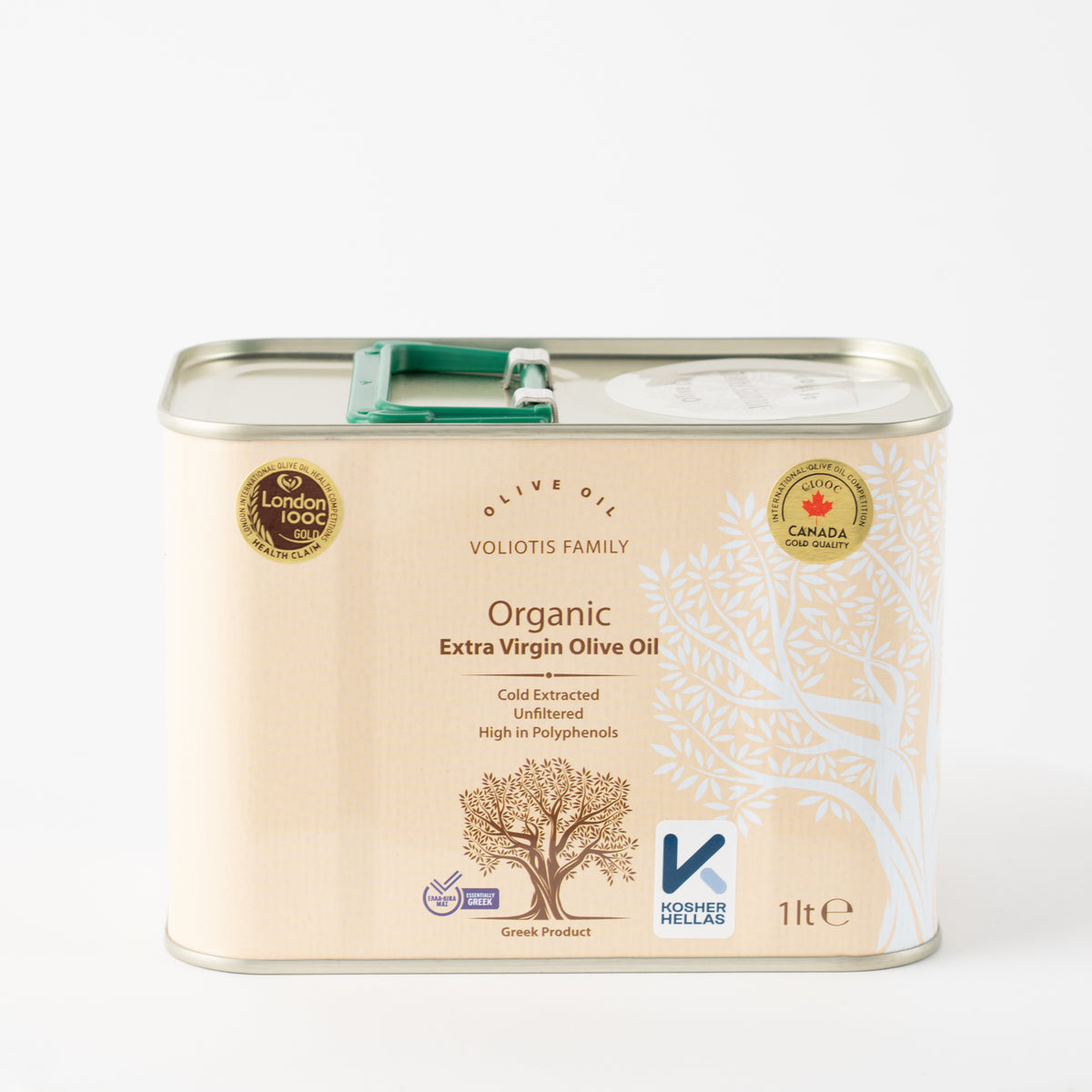 Voilotis Organic Extra Virgin Olive Oil 1 L 
