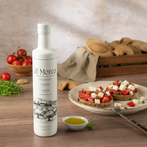 Βιολογικό ελαιόλαδο σε δώρο-συσκευασία 250ml Di Morea ΠΟΠ Καλαμάτα White Edition