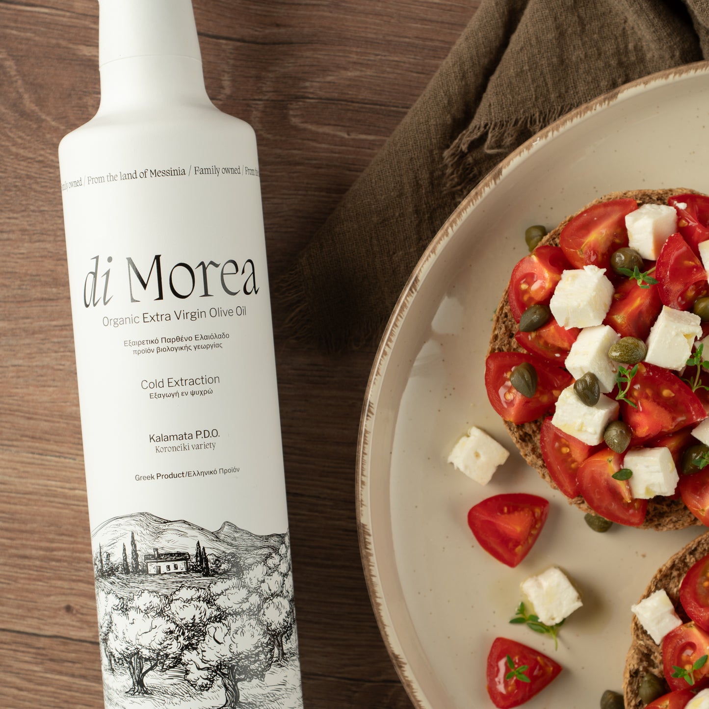 Di Morea Extra Natives Olivenöl Bio PDO Kalamata 500 ml, Premium Olivenöl inkl. Versand