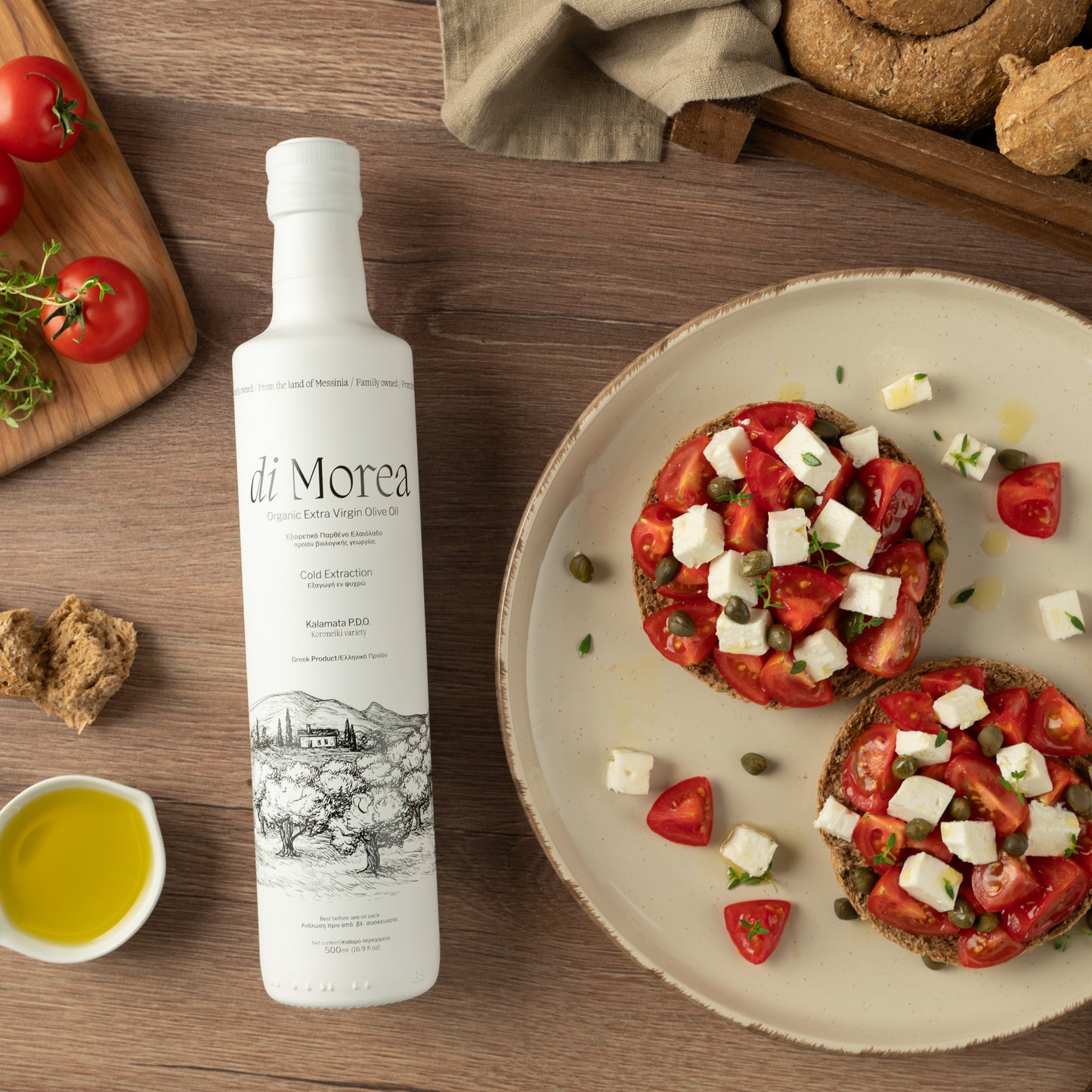 Di Morea Extra Natives Olivenöl Bio PDO Kalamata 500 ml, Premium Olivenöl inkl. Versand