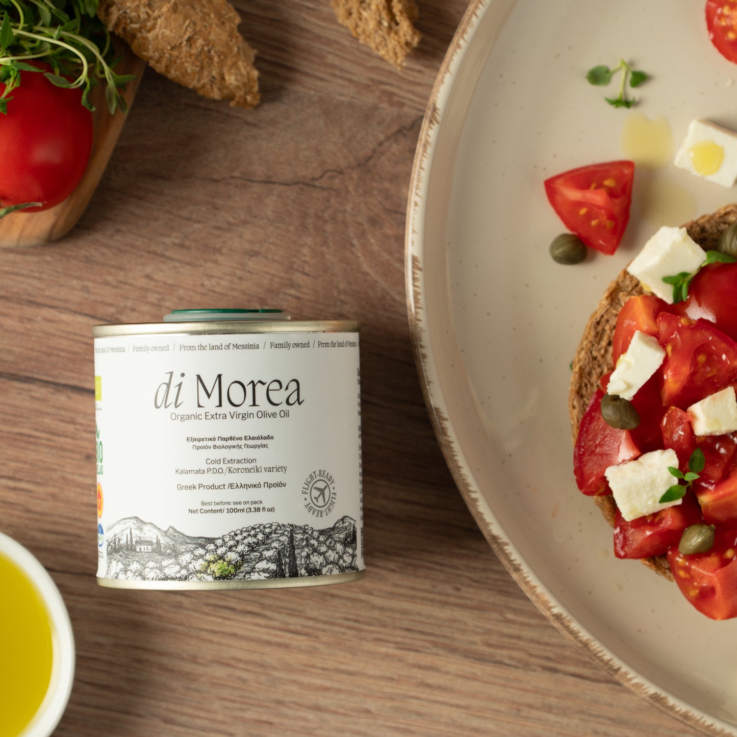 Di Morea Natives Olivenöl Extra PDO BIO 100ml Dose in Geschenktüte