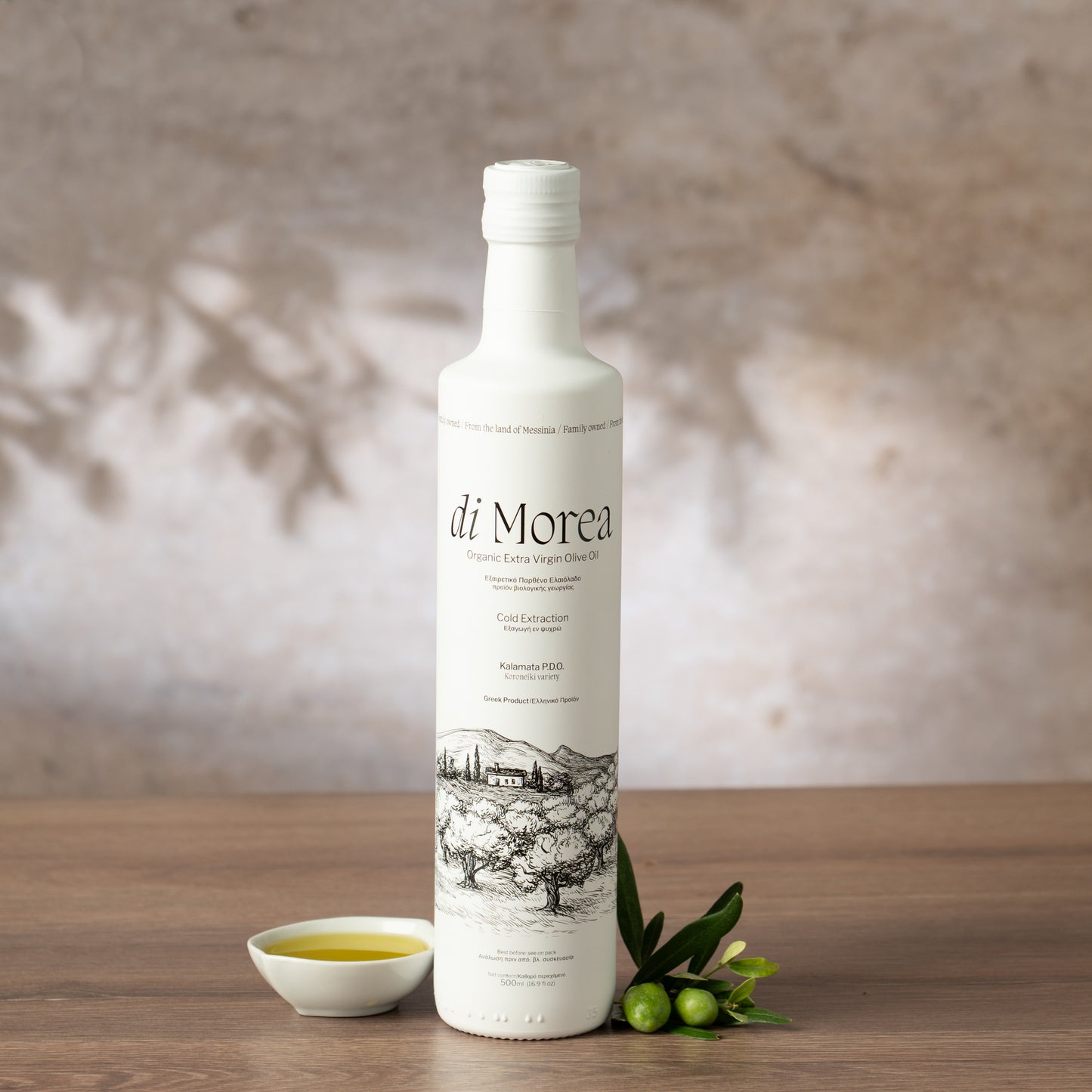 Di Morea Extra Natives Olivenöl Bio PDO Kalamata 500 ml, Premium Olivenöl inkl. Versand