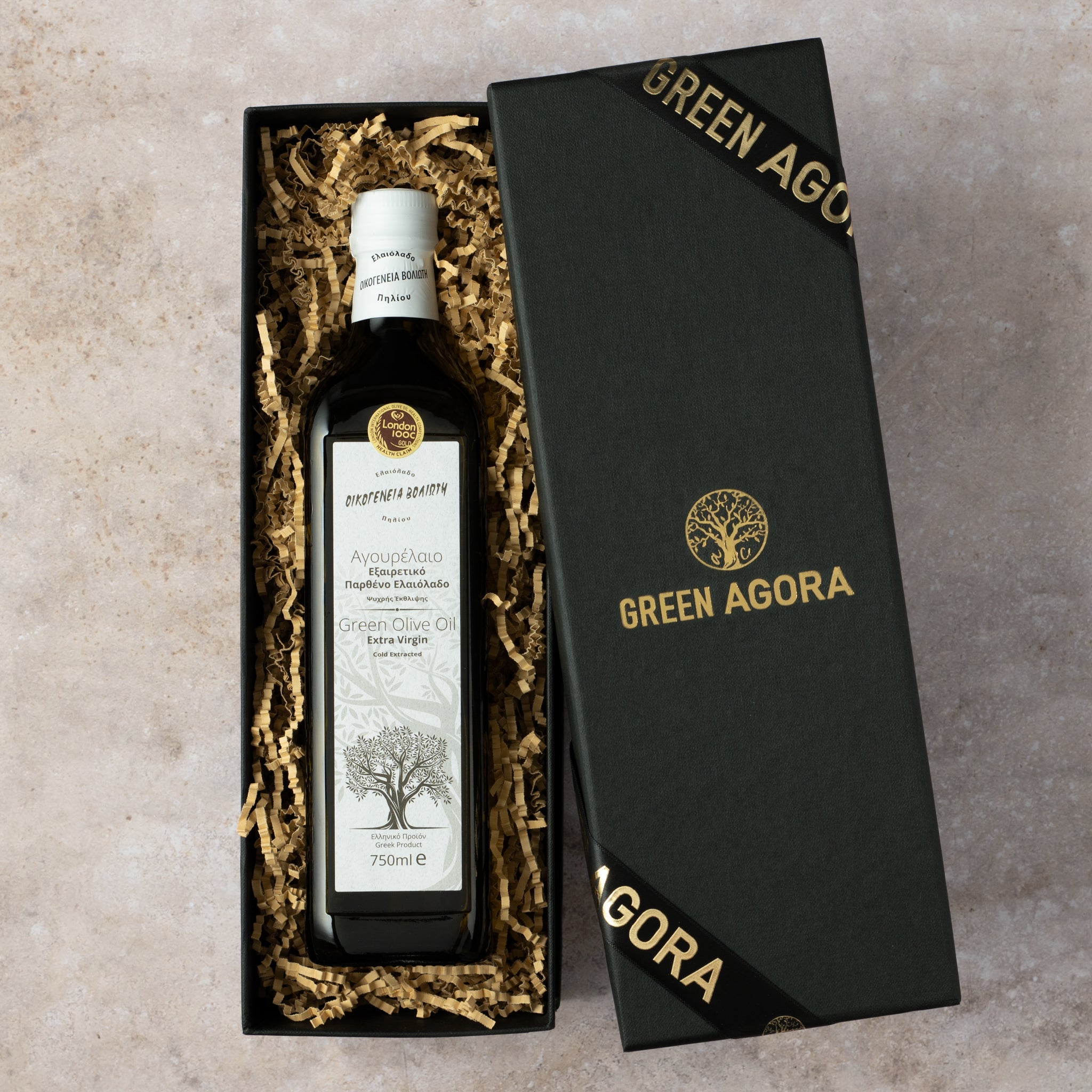 Frühernte Olivenöl Geschenkbox 750ml Voliotis Weiße Edition Premium Nativ Extra