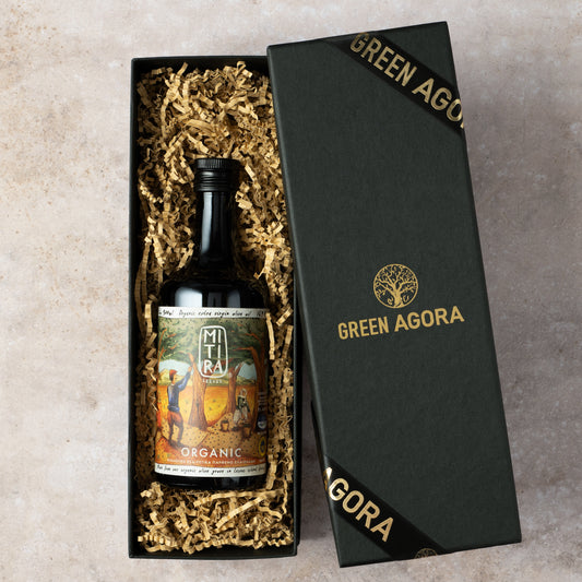 Mitira Natives Olivenöl Extra BIO 500ml Flasche in edler Box