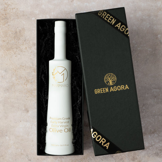 Marmaro Natives Olivenöl Extra Frühernte 500ml Flasche in edler Box