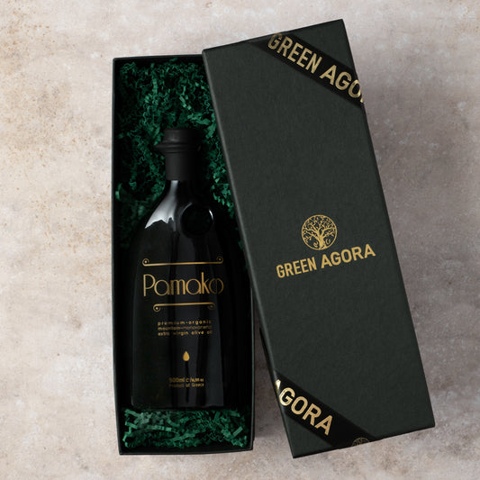 Pamako Gold Natives Olivenöl Extra BIO Mono 500ml Flasche in edler Box