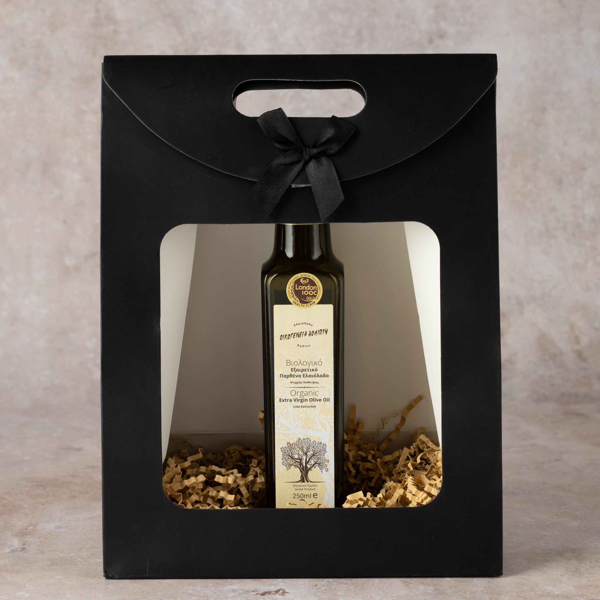 Bio Olivenöl Geschenktüte 250ml Voliotis Beige Edition Premium Nativ Extra