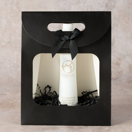 Marmaro Natives Olivenöl Extra Frühernte 100ml Flasche in Geschenktüte