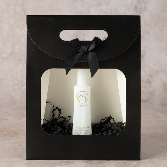 Marmaro Natives Olivenöl Extra Frühernte 50ml Flasche in Geschenktüte