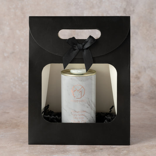 Marmaro Natives Olivenöl Extra Frühernte 250ml Dose in Geschenktüte