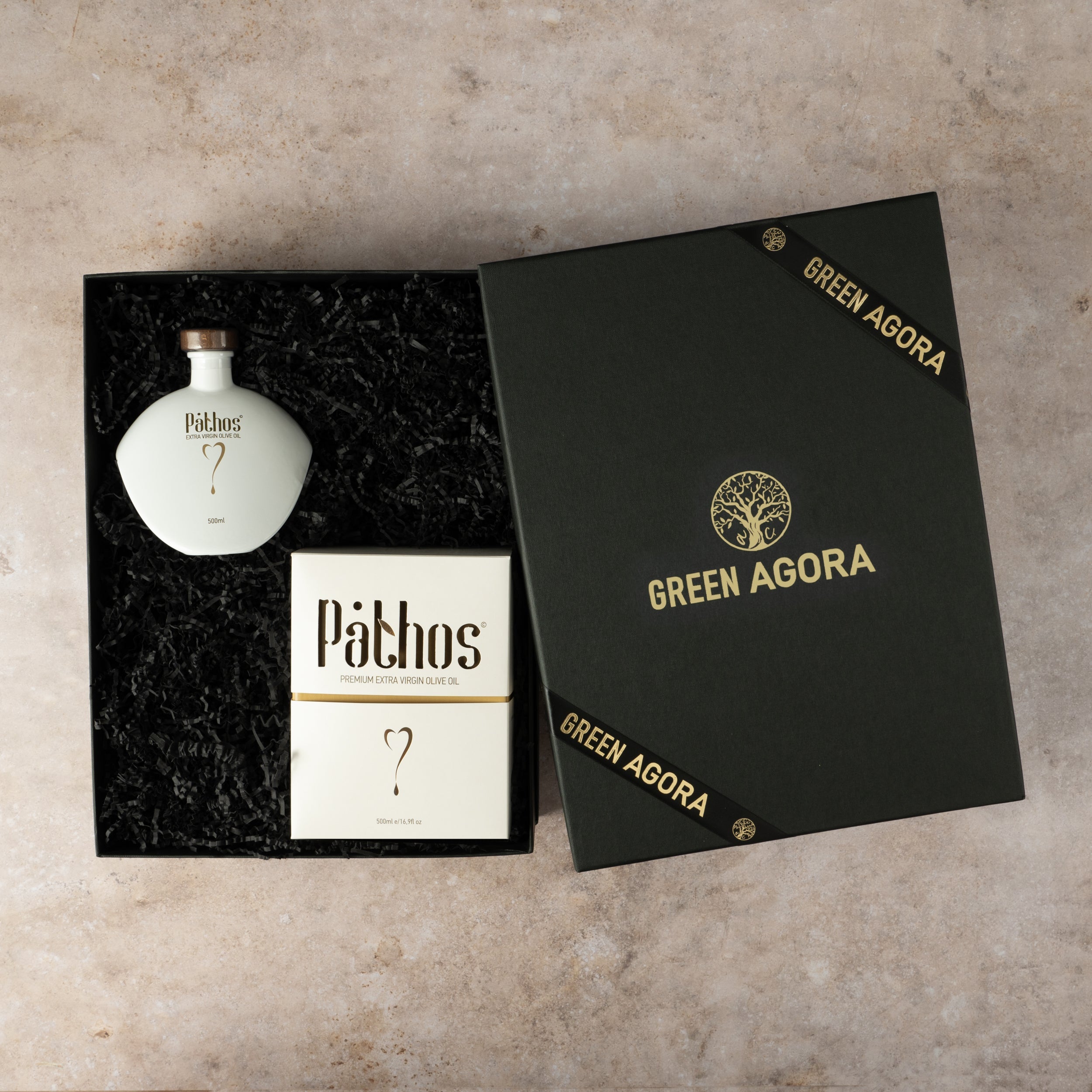 Bio Olivenöl Geschenkbox 500ml Pathos Premium Kreta Nativ Extra