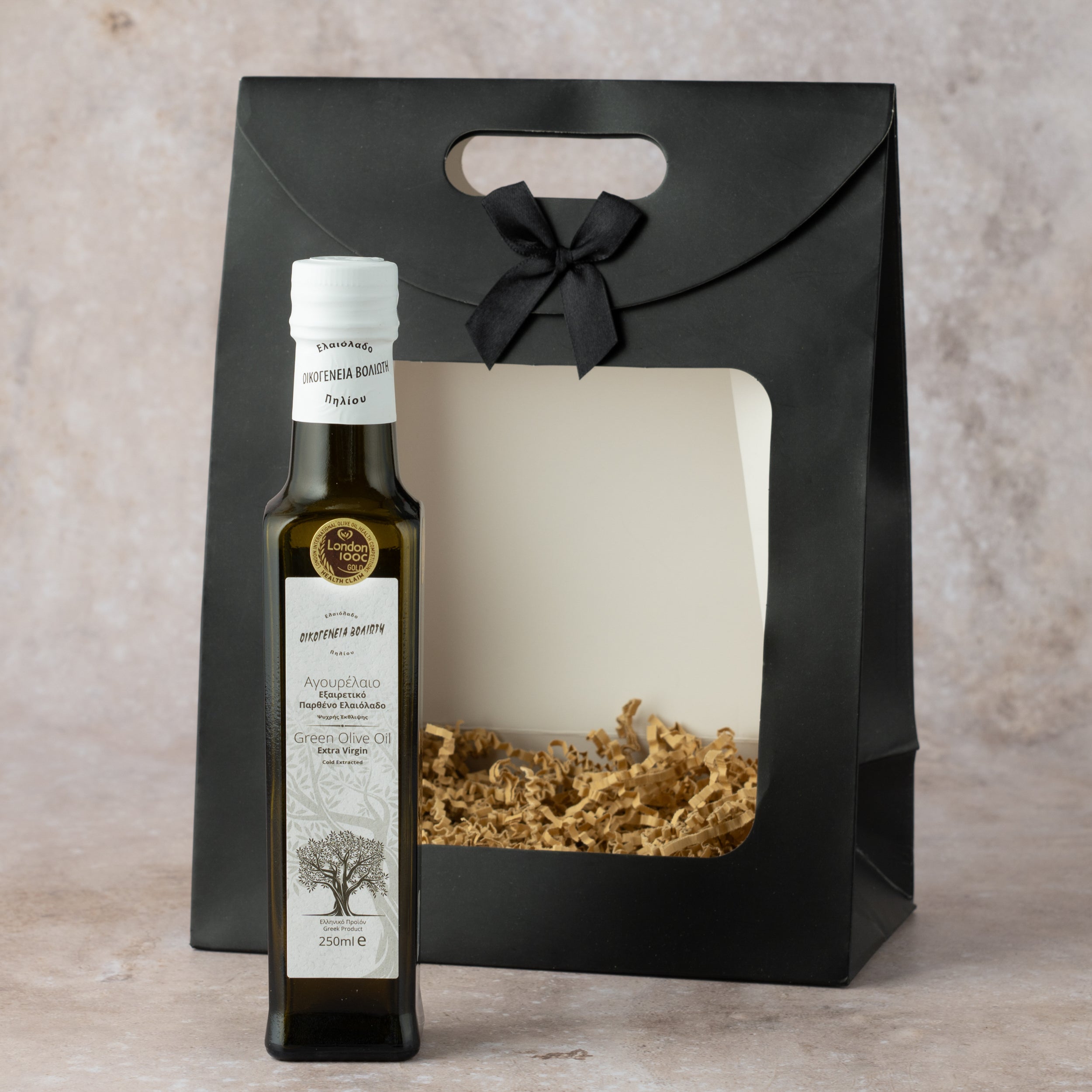 Frühernte Olivenöl Geschenktüte 250ml Voliotis Weiße Edition Premium Nativ Extra