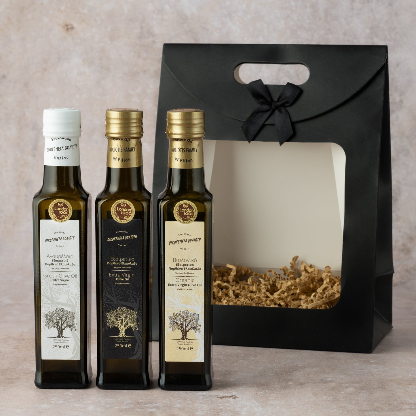 Olivenöl Probierset | Voliotis Der Anfänger | 3x250ml Geschenktüte